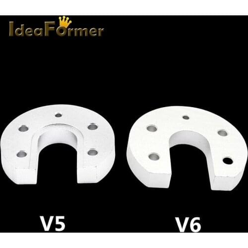 3D Printer V5 V6 Mounting Aluminum Plate U-shaped Mounting Aluminum Plate For 3D Printer Parts V5 V6 J-head Hot End