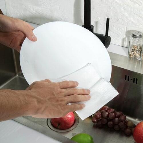 50 Pieces Per Roll Rag Kitchen Wiping Rags Cleaning Cloth Home Washing Dish Kitchen Cleaning Towel Dishcloth