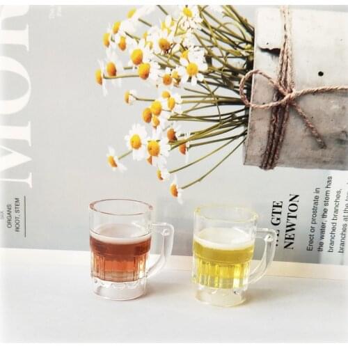 6pcs Cola Cup Transparent Resin Charms Beer Cup Pendants Fit Earrings Keychain Floating Handmade DIY Jewelry Materials Decor