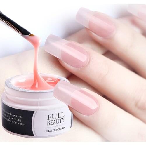 15ml Nail Acrylic Extension Gel Clear Milky Construction UV Polish Gel Fast Building For Finger Camouflage Manicure Tip NT1623-1