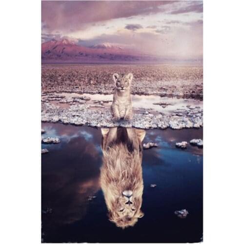 Diamond embroidery animal tiger cat 5d Diy full square round diamond painting mosaic rhinestone wall artist home decoration acce