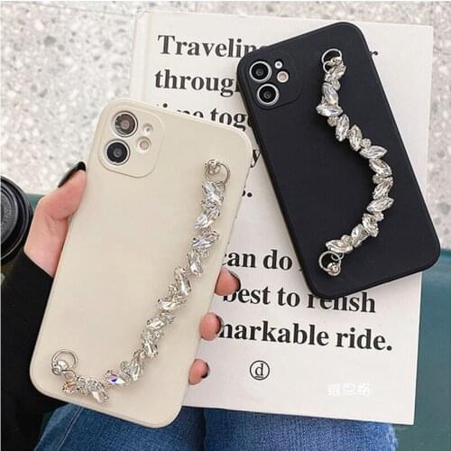 Diamond Bling Bracelet Phone Case For IPhone 11 12 Pro Max XR X XS Max 6 6S 7 8 Plus 5 5S SE 2020 Soft Back Cover Funda