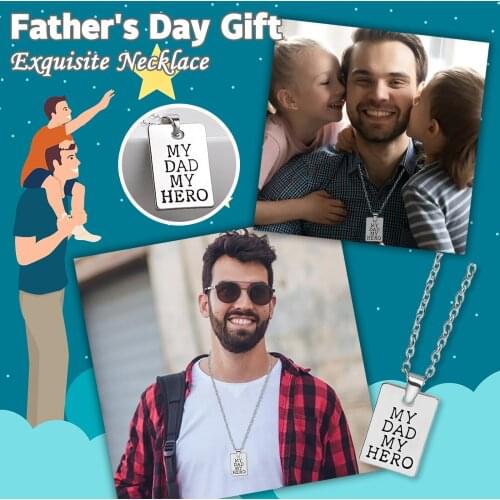 Dad Necklace Accessories Necklace Fashion My Dad Personality Tag Letter Cool Necklace 2021 Fathers Day Best Gift День отца