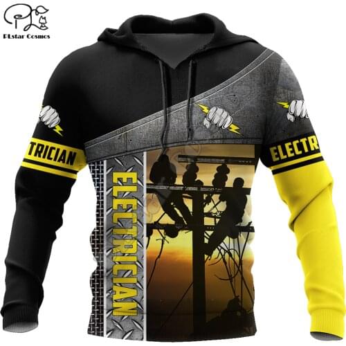 PLstar Cosmos 3DPrint Electrician Lineman IronWorker Harajuku Streetwear Men/Women Unisex Funny Zip Hoodie/Sweatshirt/Jacket-a8