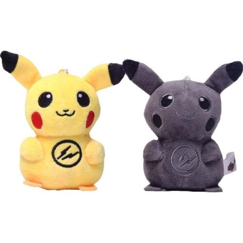 Wholesale 48pcs 10cm New Pikachu Plush Toy Cute Pokemon Stuffed Dolls Anime Toys small Pendant Gifts for Children