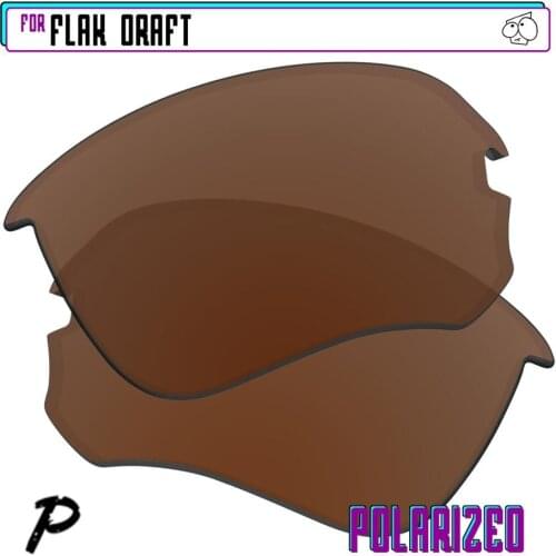 EZReplace Polarized Replacement Lenses for - Oakley Flak Draft Sunglasses - Brown P