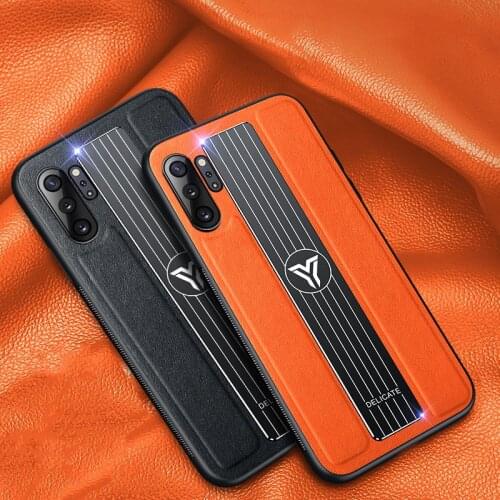 For Samsung S10 20 Plus S20 Ultra Case Pu Leather Luxury Anti Fall Case For Samsung Note 10 20 Plus Non Slip Cover