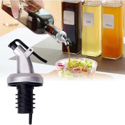 Olive Oil Sprayer Liquor Dispenser ABS Lock Wine Pourers Flip Top Drink Wine Stopper Leak-proof Nozzle Kitchen Tools