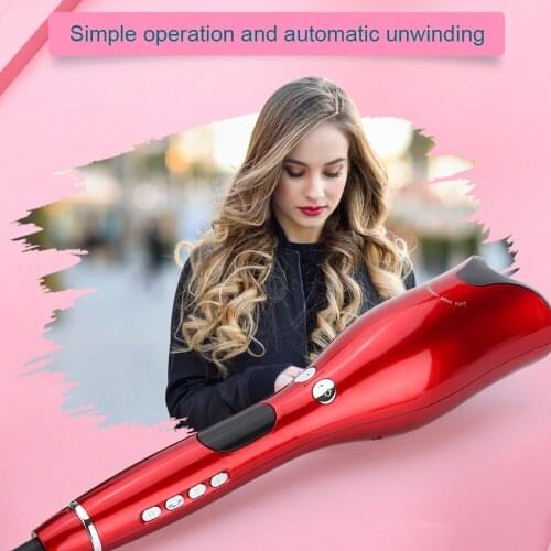 Curling Irons Automatic Air Curler LCD Digital Display Wand Ceramic Rotating Hair Curler Hair Styling Tools Hair Care