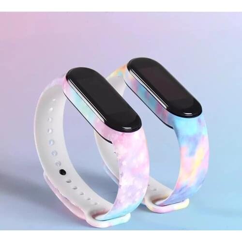 For Xiaomi Mi Band 6 5 4 3 Strap Colorful TPU Silicone Bracelet For Xiomi Miband 6 5 4 3 Wristband Band6 Mi Bend 5 6 Strap