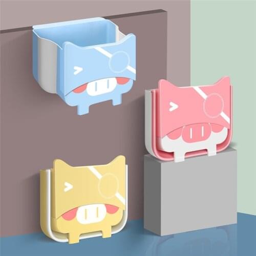 Foldable Hanging Trash Can Kitchen Cabinet Door Wall-Mounted Garbag Storage Bucket Bathroom Toilet Car Collapsible Waste Dustbin