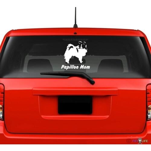Papillon Mom Windshield Sticker Vinyl Auto Window v2 window decals