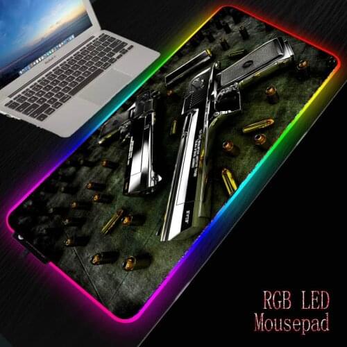 XGZ New Cool Gun Speed Locking Edge Large Natural Rubber Mouse Pad Waterproof Game Desk Mousepad Keyboard Mat Dropshipping