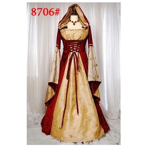Disfraz Mujer Sexy Retro European Court Dress Halloween Costumes For Women Sexy Cosplay Porm Queen Dress Costume CE271