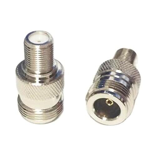 1PC RF Coax Adapter N type female to F female jack convertor Connector Straight Nickelplated NEW wholesale