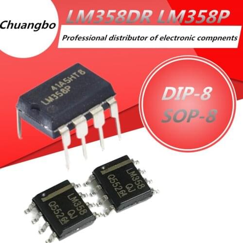 10pcs/lot LM358 LM358P DIP-8 LM358DR SOP-8 Amplifiers IC spot