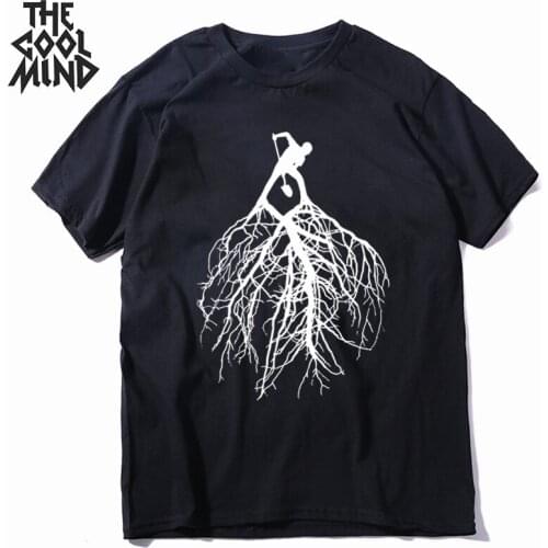 COOLMIND top quality pure cotton short sleeve funny men T shirt casual o-neck men tshirt summer t-shirt mens tee shrits CR-A0102