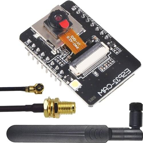 ESP32-CAM Camera Module OV2640 + 2.4GHz 5.8GHz 8dBi Wireless RP SMA Antenna Extension Cable 35CM IPX Adapter Cable
