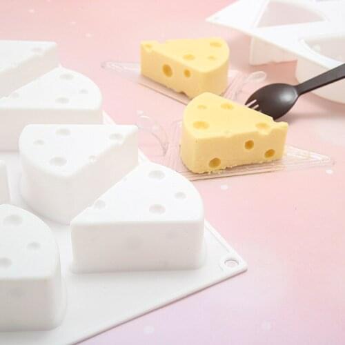 1PC Cheese Shaped Cake Mold For Baking Dessert Ring Art Silicone 3D Mould Pastry Tools 8 Holes Decorating Tool