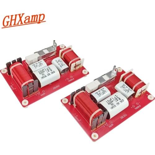 GHXAMP 350W 2 Way Audio Crossover Treble Bass Speaker High Power Frequency Divider 4-8ohm 2450Hz For Stage KTV Audio 2PCS