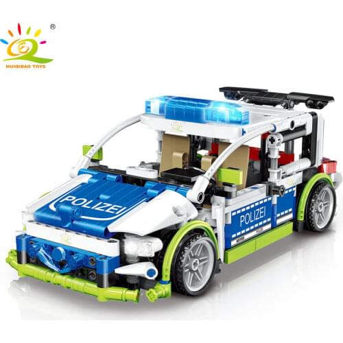 HUIQIBAO 542pcs Technical Speed Champions Car Building Blocks Pull Back Power Vehicle City Creator Truck Bricks Children Toys