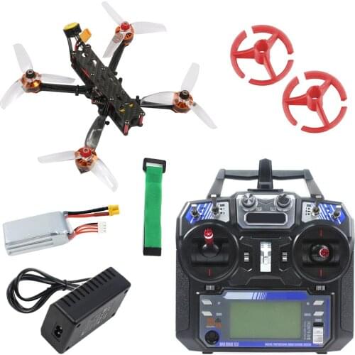 JMT F4 X1 175mm FPV Racing Drone Quadcopter RTF with GHF411AIO F4 2-6S AIO Flight Controller Flysky Remote Controller Airplane