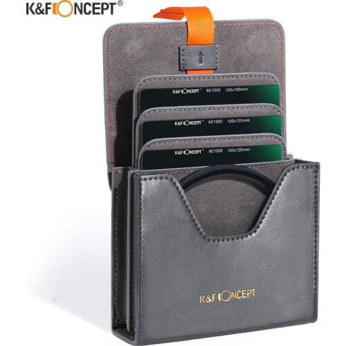 5.12 inch Leather Lens Filter Case Carrying Filters Bag Pouch for Round or Square ND CPL Filters