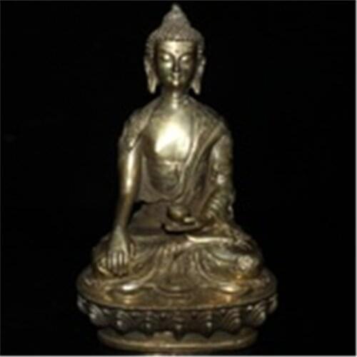 Kaiguang pure copper Buddha is a Tibetan legend of Nepals five square Buddhas and five wise Buddhas