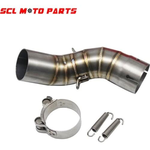 ALconstar- Racing Motorcycle Exhaust Contact Middle Mid Link Pipe Connection 51mm SC Muffler Slip On For Kawasaki Z900
