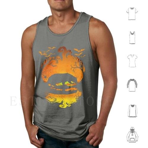 Badger Silhouette Pumpkin Halloween Costume Gift Tank Tops Vest Badger Halloween Badger Halloween Costume Badger