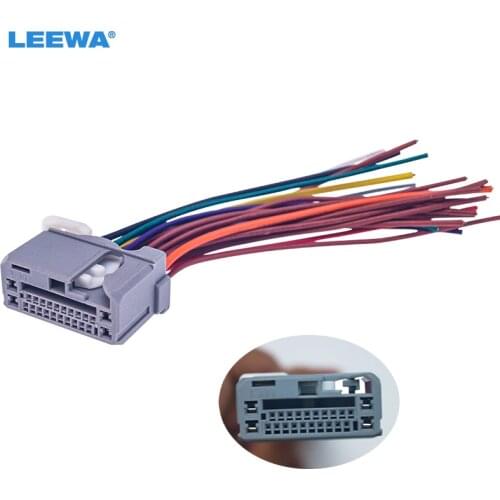 LEEWA 10pcs Car Audio Stereo Wiring Harness For HONDA Odyssey/Pilot/Ridgeline Pluging Into OEM Factory Radio CD #CA2534