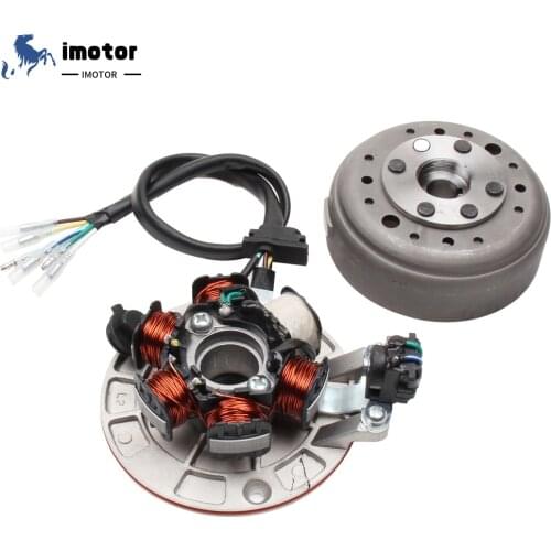 Motorcycle Ignition Magneto Stator Flywheel With Light For YINXIANG YX 140cc 1P56FMJ W063 Engine BSE SDG SSR Dirt Pit Bike