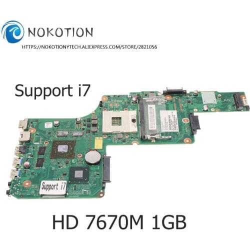 NOKOTION V000275250 V000275440 V000275420 For TOSHIBA Satellite S855 C855 L855 Motherboard HM76 HD 7670M 6050A2509901