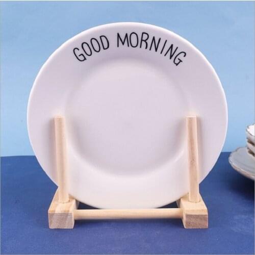 Multi-purpose shelving house dish rack draining rack plate rail CD rack Wooden shelving Kitchen versatility