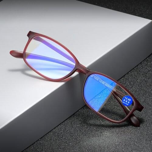 Square Anti-Blue Light Women Men Reading Glasses Computer Optical Hyperopia Eyeglasses Presbyopia+1.0+1.5+2.0+2.5+3.0+3.5+4.0