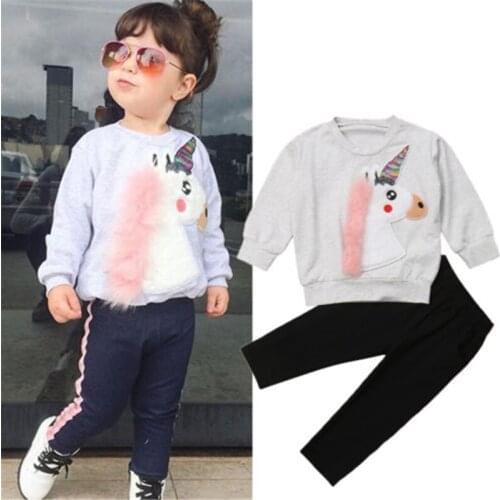 Children Clothing Suits For Girls Clothes Kids Toddler Enfant Fille Infantis Outfits Plush House Sweatshirt+Pants