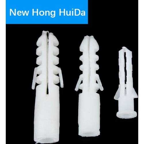 Plastic expansion pipe rubber plug plastic pipe nylon column expansion screw anchor plug wall plugs M6 M8