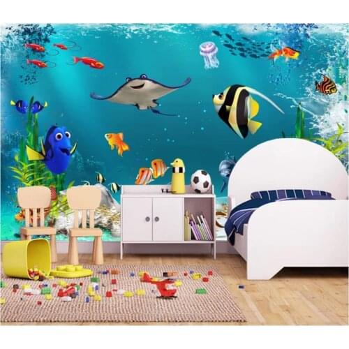 Custom photo wallpaper 3d wallpaper for walls 3 d Mediterranean beautiful cartoon childrens room kids room mural wall papers