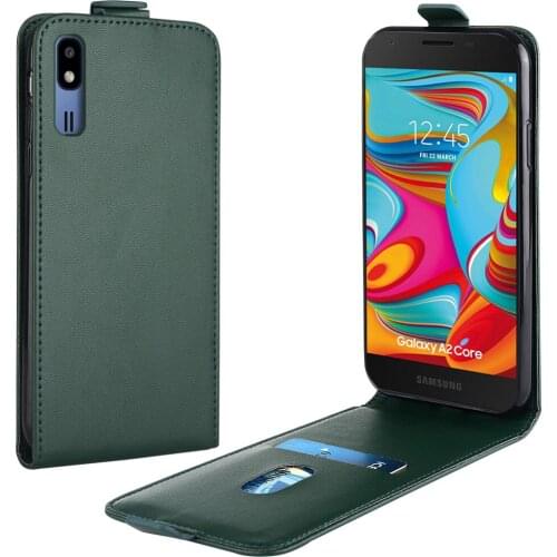 Flip Up and Down Leather Case for Samsung Galaxy A2 Core Case SM-A260F 5'' Vertical Cover for Galaxy A 2 Core Case Phone Bag