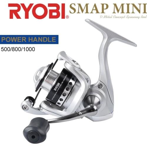 RYOBI Fishing Reel 500 800 1000 Fishing Spinning Reel 3+1BB gear ratio 5.2:1 max drag 3kg Saltwater Reels Fishing wheels Coils