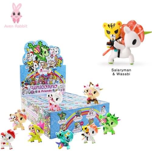 Tokidoki Unicorn Second Family Blind Box Hand Anime Unicorn Mermaid Series Toys Figure Birthday Gift Kid Toy Doll free shipping