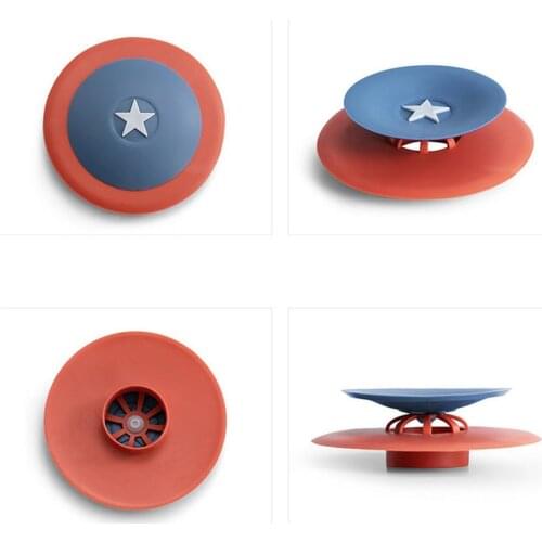 Bathroom Floor Drain Shower Drain Silicone Kitchen Sink Filter Hair Stopper Catcher Filter Bathtub Strainer Sewer Outfall Filte