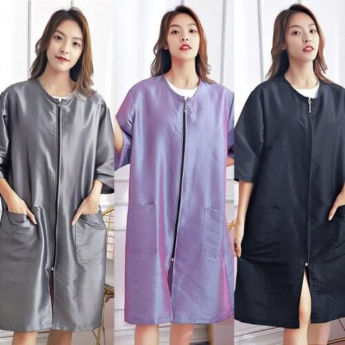 Pet Groomer Waterproof Overalls Non-stick Hair Beauty Salon Apron Hairdressing Work Clothes for Dog Cat Hairdressing Grooming