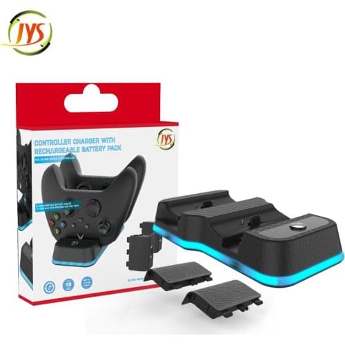 Dual Seat Charging With Rechargeable Battery Pack for Xbox Series X S Wireless Controller Charging Stand Charger Station