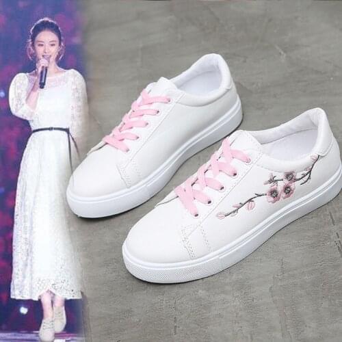 HOT Women Sneakers Fashion Breathble Vulcanized Shoes Pu leather Platform Lace up Casual White Tenis Feminino Zapatos De Mujer 9
