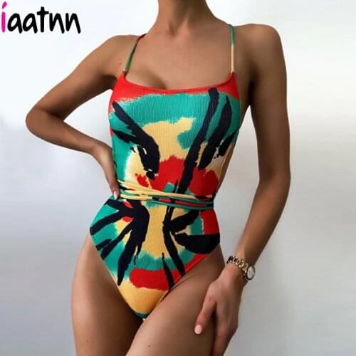 Swimwear Woman 2021 One Piece Swimsuit Women Summer Beach Wear Bandage Swimming for Bathing Suit Monokini maillot de bain femme