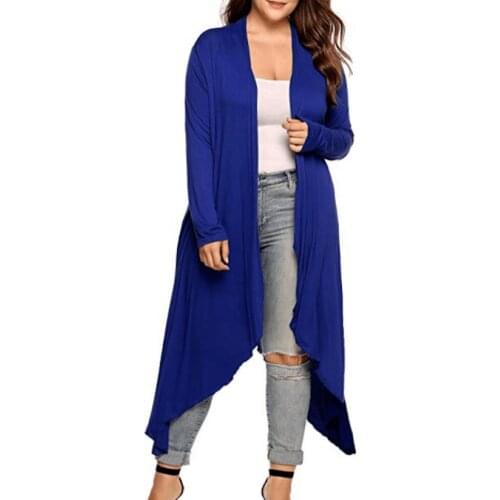 Woman Long Sleeve Long Coat Women Plus Size European Style Long Trench Thin Coat