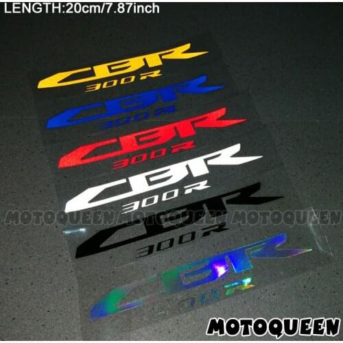 2PCS Motorcycle body Wheels Fairing Helmet Tank Pad decoration Label reflective Stickers Decals For HONDA CBR 300R 250R CBR300R