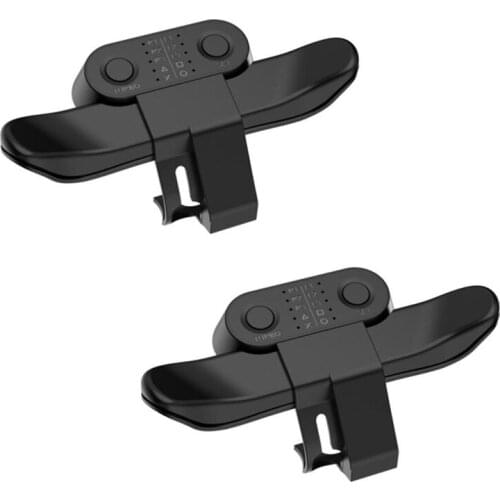 2 Pack Replacement Paddles for DualShock4 Joysticks Back Button Attachment for PS4 Gamepad Rear Extension Keys