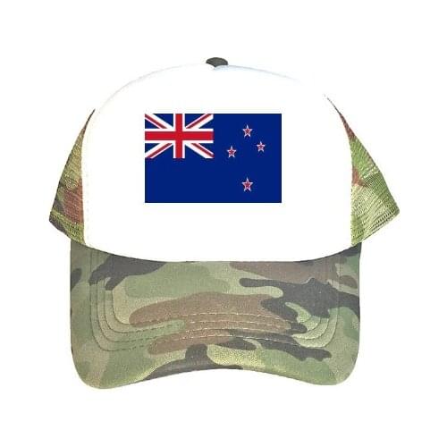 2020 summer cotton baseball cap Breathable Unisex Net Truck hat snapback hats Hip hop New Zealand Flag Print baseball Cap Sunhat